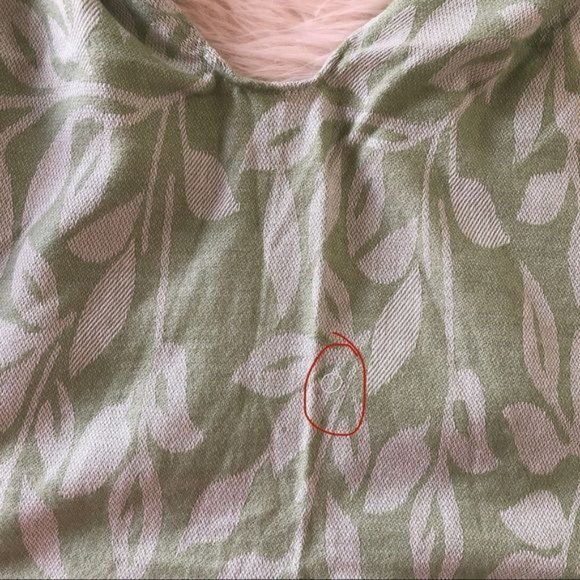 Noelle Sage White Floral Fringe Poncho One Size - Picture 4 of 6